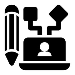 ux designer, ux design, user experience, designer, customer experience, product design solid or glyph icon