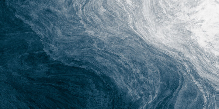 Abstract watercolor paint background by gradient deep blue color with liquid fluid grunge texture for background, banner