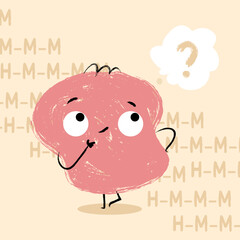 abstract shapes texture character isolated