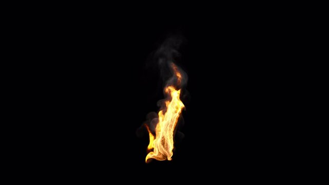Looping fire in slow motion, 4k 30 FPS, with alpha channel, since it is a loop, you can loop it and make whatever duration you need or want. Slow motion allows you to speed it up or keep it slow