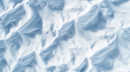 Obraz premium Arctic Snow Texture, Closeup view of textured snow covering mountain peaks, showcasing the serene beauty of the polar landscape during winter in Europe.