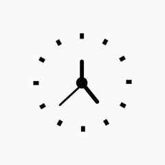 Clock icon without circle