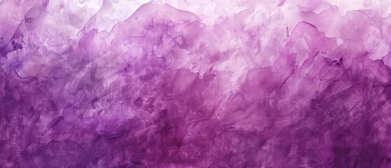 Purple paints watercolor background drawn by brush 