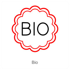 Bio and biology icon concept