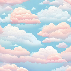 Obraz premium beautiful cloud puff background