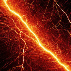 background illustration of electric energy flow lightning glowing color