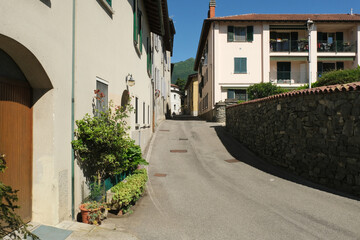 Fototapeta premium Il centro storico di Annone di Brianza in provincia di Lecco, Lombardia, Italia.