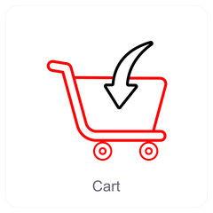 Cart and trolley icon concept