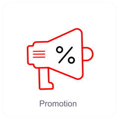 Promotion and discount icon concept