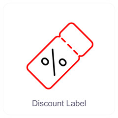 Discount and tag icon concept