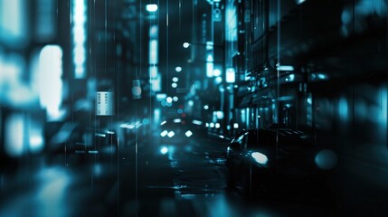 Abstract colorful circular bokeh with city background