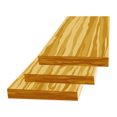 Building material. Stack of boards. Cartoon supplies for buildings works. Construction concept. Illustration can be used for construction sites or illustrate renovation works