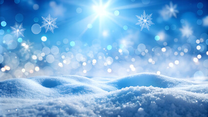 Naklejka premium Christmas background with snowflakes. 