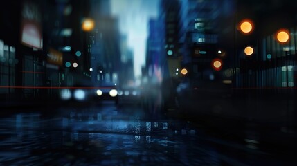 Abstract colorful circular bokeh with city background