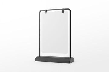 Black Swing Signboard Mockup