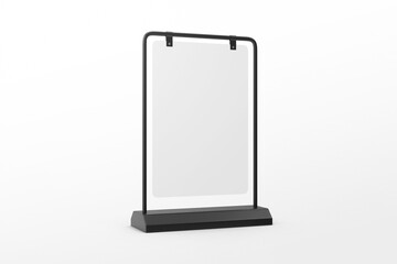 Black Swing Signboard Mockup