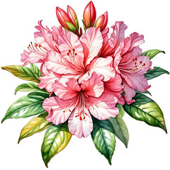 Obraz premium watercolor Botanical Illustration of Flower PNG Transparent Background Graphic design