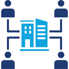 Obraz premium Business Organization Icon