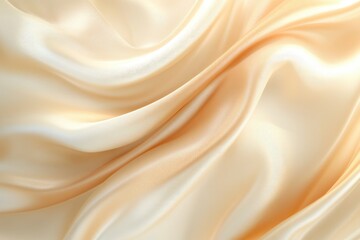 Fototapeta premium Light pale soft pastel gold golden champagne beige abstract background. Color gradient ombre transition. Silk fabric. Luxury premium rich. Matte shimmer. Christmas, birthday, anniversary. Template, ai