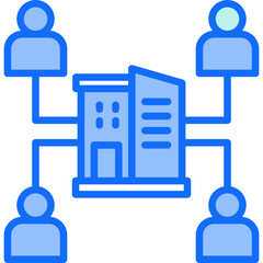 Obraz premium Business Organization Icon