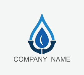  Blue water drops symbols Logo Template vector illustration set of abstract symbols