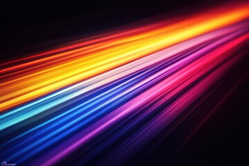 A colorful line of light that is bright and vibrant