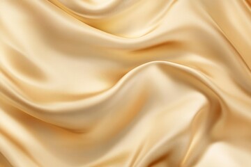 Obraz premium Light pale soft pastel gold golden champagne beige abstract background. Color gradient ombre transition. Silk fabric. Luxury premium rich. Matte shimmer. Christmas, birthday, anniversary. Template, ai