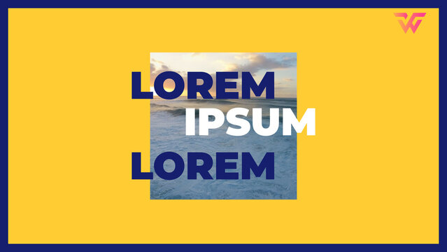 Modern Big Text Horizontal Slideshow 271