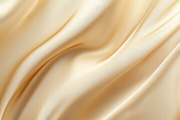 Fototapeta premium Light pale soft pastel gold golden champagne beige abstract background. Color gradient ombre transition. Silk fabric. Luxury premium rich. Matte shimmer. Christmas, birthday, anniversary. Template, ai