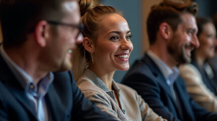 Obraz premium group of people in a business meeting