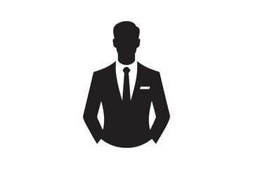 corporate businessman silhouette