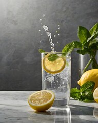 water with lemon
