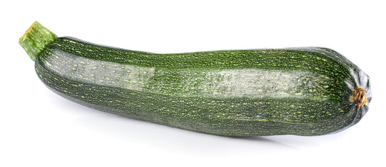 Fresh green zucchini isolated on a white backgrond