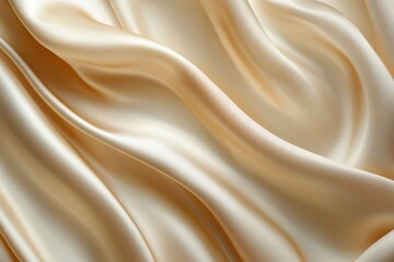 Obraz premium Light pale soft pastel gold golden champagne beige abstract background. Color gradient ombre transition. Silk fabric. Luxury premium rich. Matte shimmer. Christmas, birthday, anniversary. Template, ai