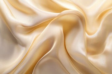 Obraz premium Light pale soft pastel gold golden champagne beige abstract background. Color gradient ombre transition. Silk fabric. Luxury premium rich. Matte shimmer. Christmas, birthday, anniversary. Template, ai