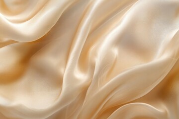 Fototapeta premium Light pale soft pastel gold golden champagne beige abstract background. Color gradient ombre transition. Silk fabric. Luxury premium rich. Matte shimmer. Christmas, birthday, anniversary. Template, ai