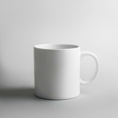 White Mug Mockup With White Background
