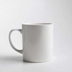 White Mug Mockup With White Background