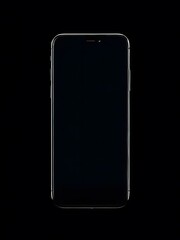 phone isolated on black background