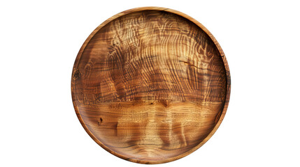 wooden plate isolated on white background. wooden plate on transparant background