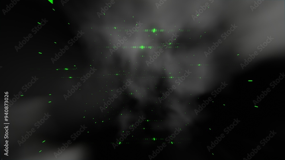 Poster speed of light in space: abstract light streaks on a dark background