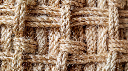 Fototapeta premium Close-up texture of woven fabric with intricate patterns and soft, natural fibers, high resolution