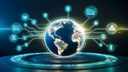 Celebrate World Postal Day with Global Communication Concept and Copy Space