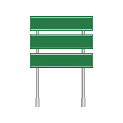 Road sign isolated background. Green traffic sign. vector illustration
