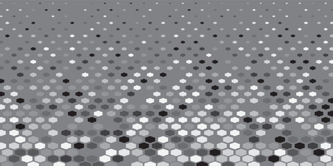 Abstract Digital Black Hexagon Business or Science Background. Medical Research or Technology Innovation Online Webinar Event Presentation. Conference or Forum Background Vector Illustration.