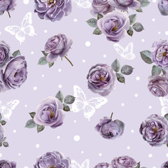 Lovely and Beautiful Spring Flowers Pattern for Fabric, Wallpaper, and More