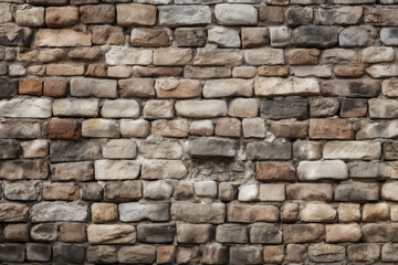 Obraz premium Processed collage of ancient brick wall surface texture. Background for banner, backdrop or texture