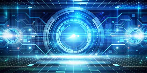 Abstract digital technology backdrop showcasing futuristic design elements, abstract, technologic, background