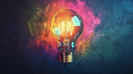 The lightbulb represents intellect, ingenuity, and analytical thinking. It's an iconic symbol of ideas, captured in this isolated illustration.