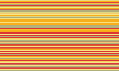 Geometric stripes seamless vector pattern with horizontal lines in varied colours, creating an abstract background. Ideal for textile design, wallpaper, or graphic prints.